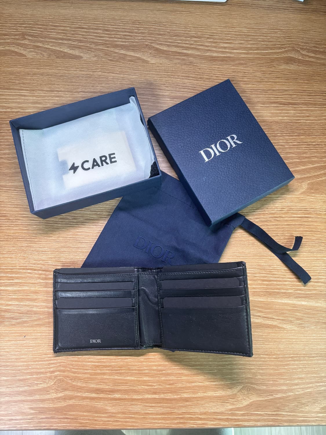 디올 오블리크 자카드 반지갑 블랙 상품이미지2