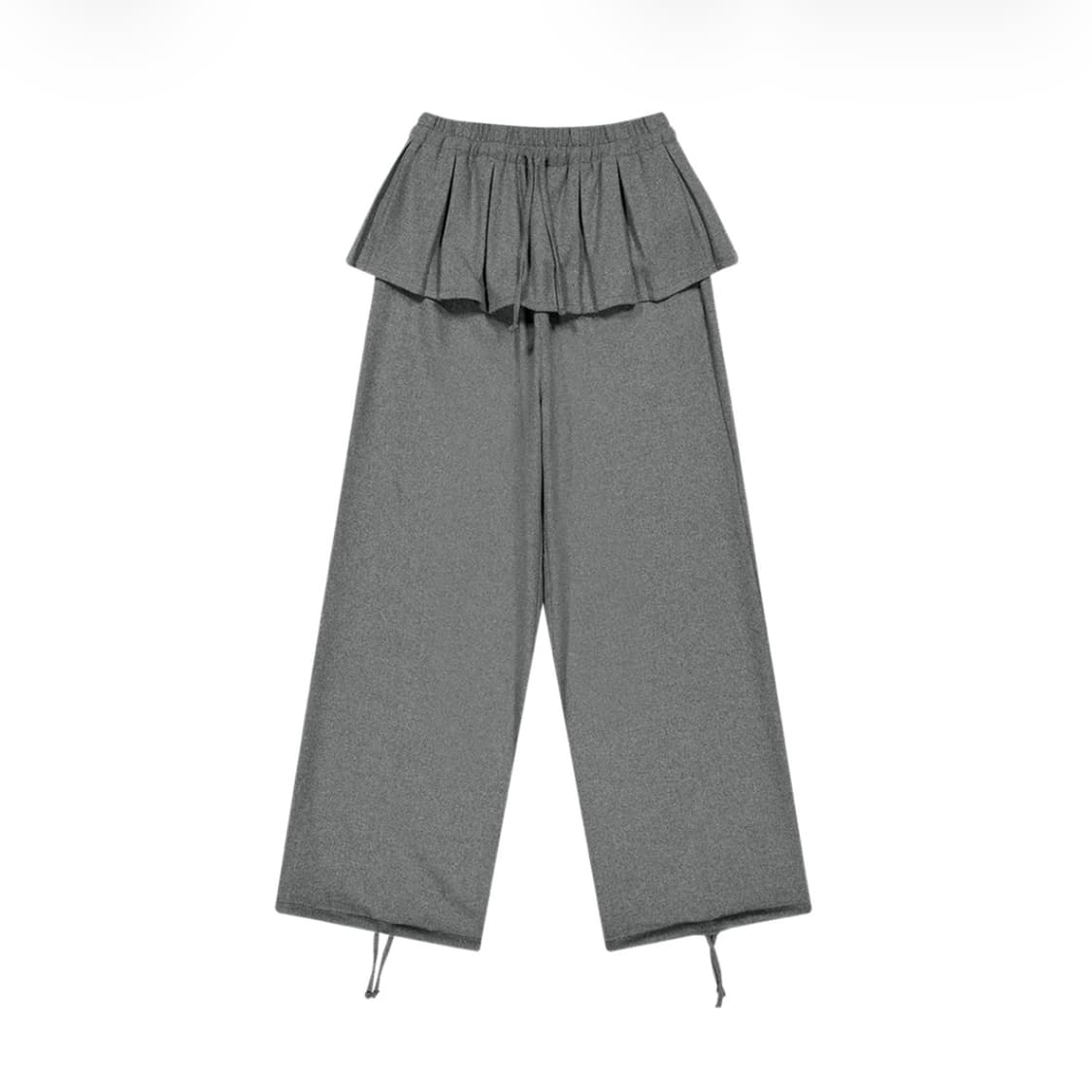 코이세이오 플리츠 오버 울 팬츠 그레이 상품이미지1