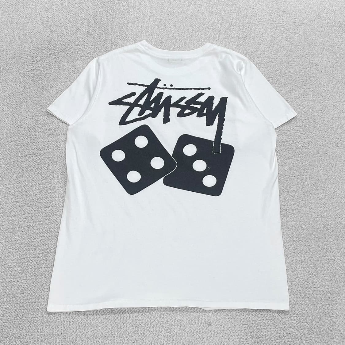 스투시 Stussy 다이스 반팔티 화이트 상품이미지1