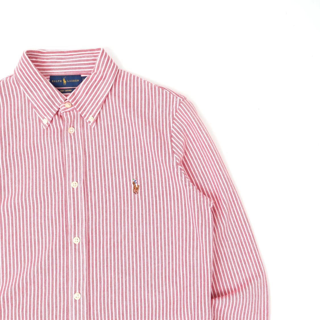 폴로 우먼스 니트 옥스포드 멀티포니 스트라이프 셔츠 상품이미지3