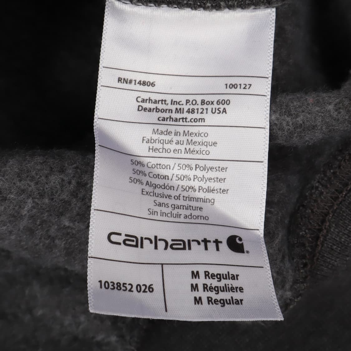 칼하트 미드웨이트 챠콜 포켓 스웻셔츠 상품이미지8
