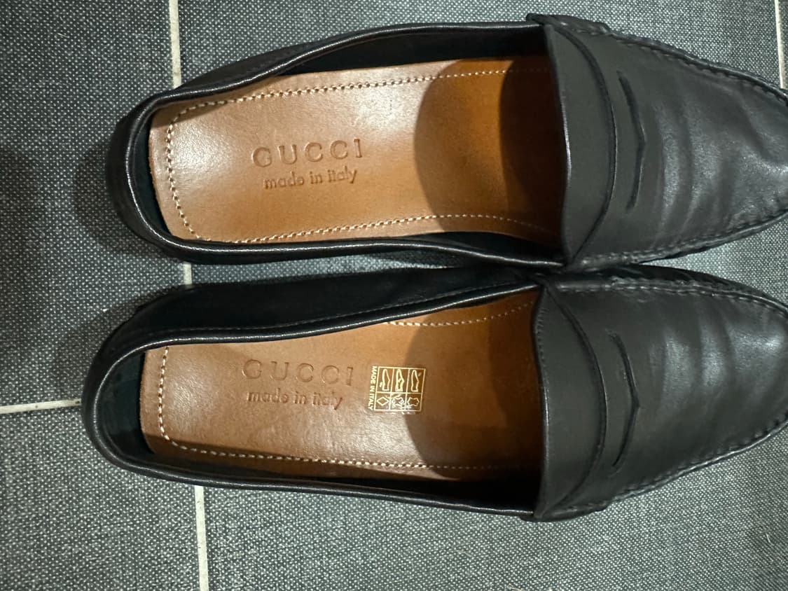 구찌 남성 웹 스트라이프 드라이빙 슈즈 / 566294 / UK8(270 상품이미지4