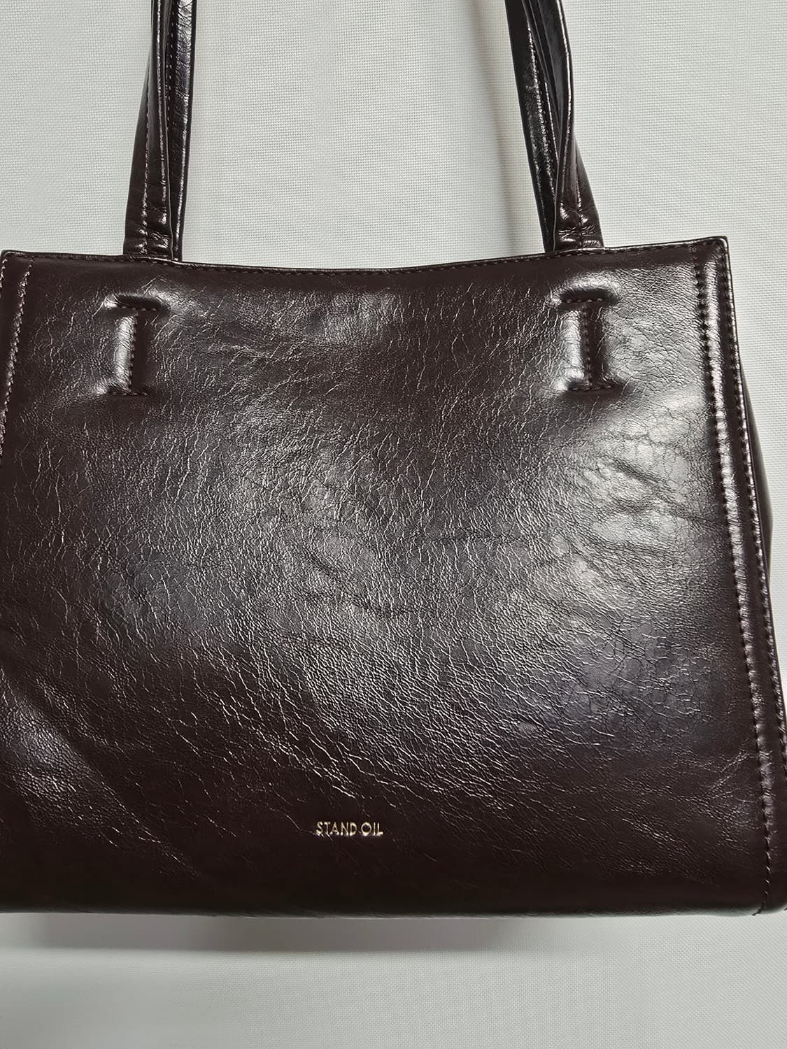 스탠드오일 브라운 레더 숄더백 상품이미지2