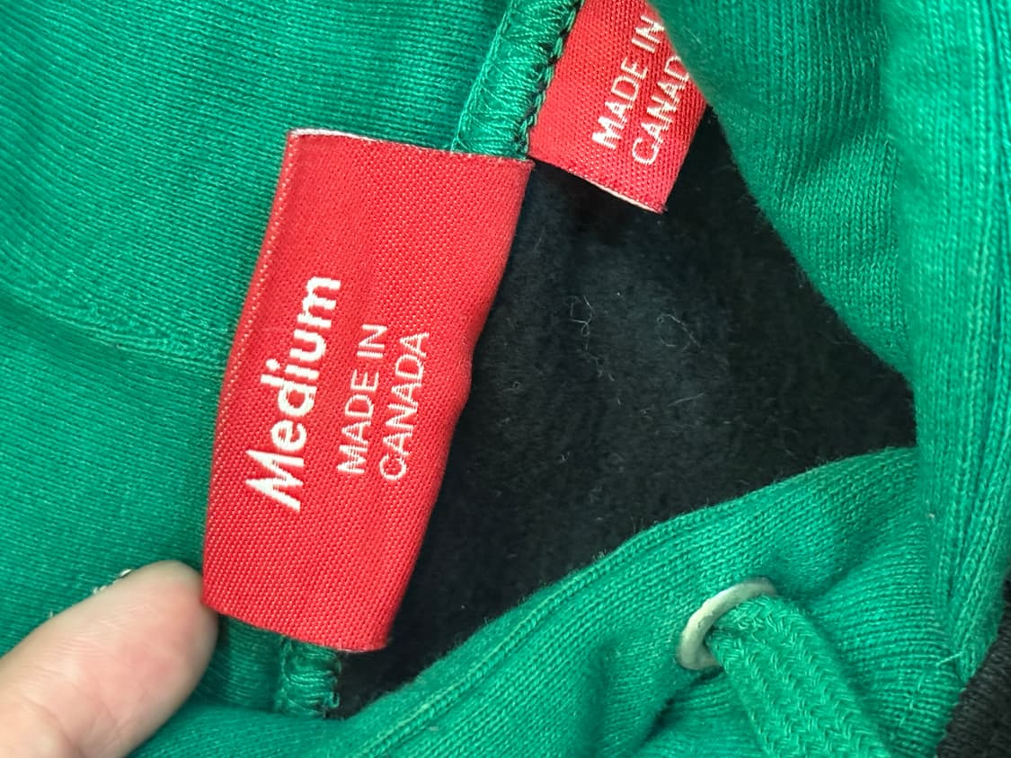 슈프림 클래식 로고 후드 투톤 상품이미지4