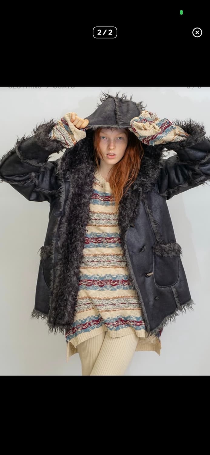 Perverze 퍼버즈 후드 무스탕 구매 원해요 상품이미지1