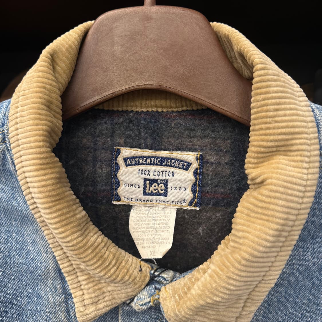 90s LEE 빈티지 리 101J 스톰 라이더 블랭킷 데님 자켓 N000 상품이미지3