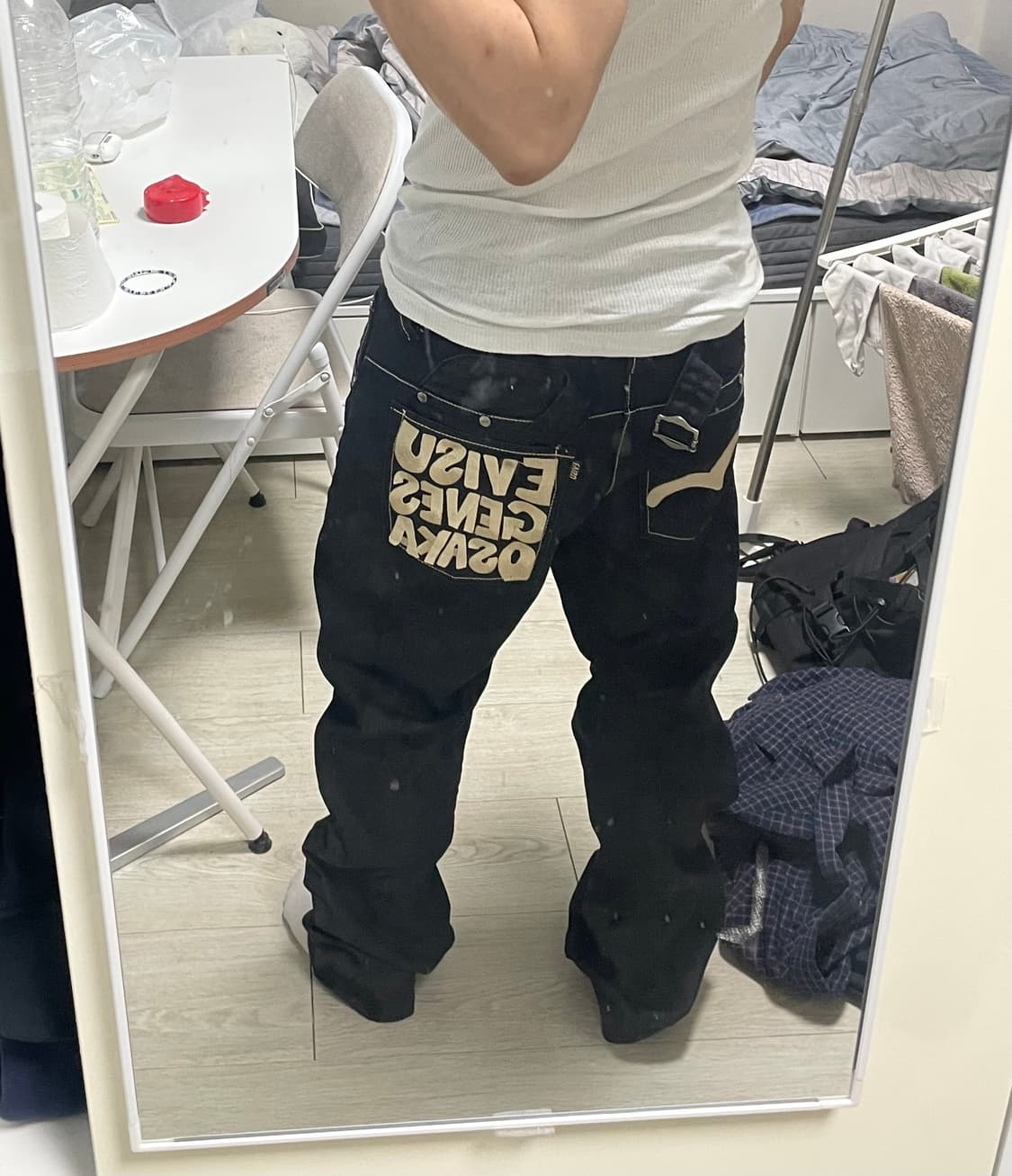 에비수 생지 청바지 상품이미지2