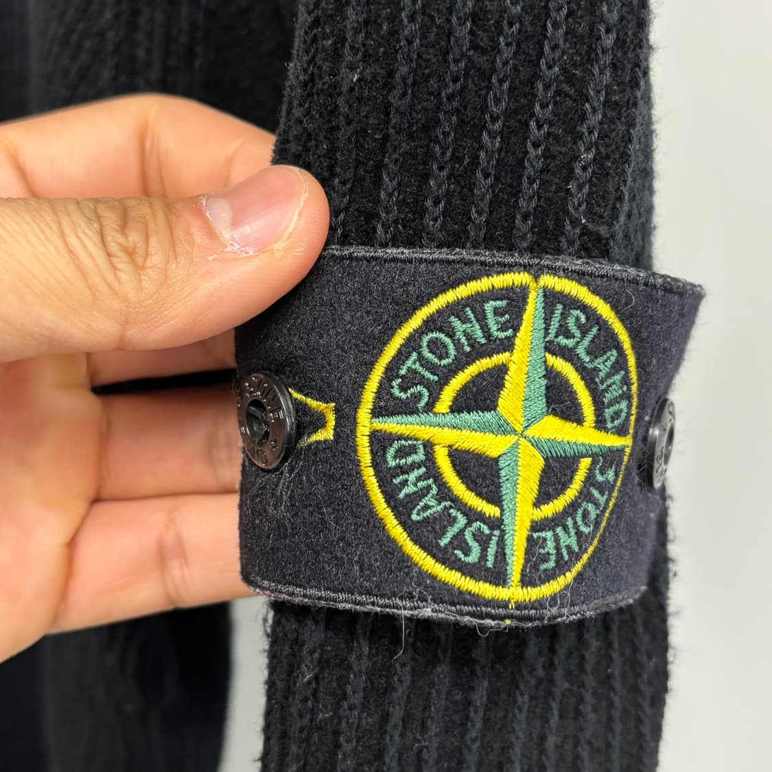 [XXL]스톤아일랜드 와펜패치 골지 니트 상품이미지2