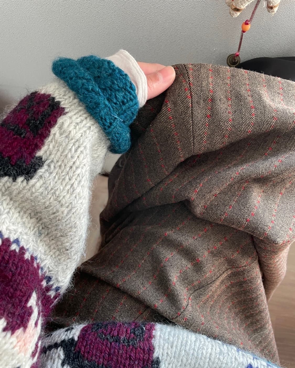 wool stitch skirt 상품이미지2