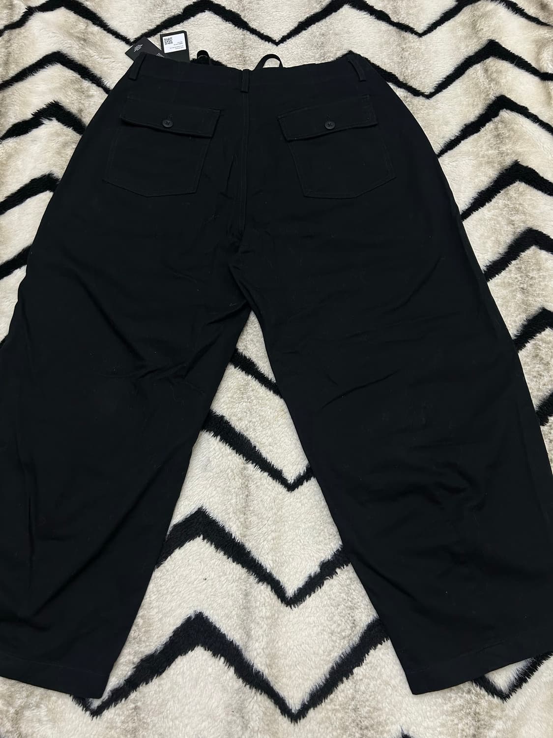 [33]무신사스탠다드 퍼티그 코튼 벌룬 팬츠/블랙 상품이미지4