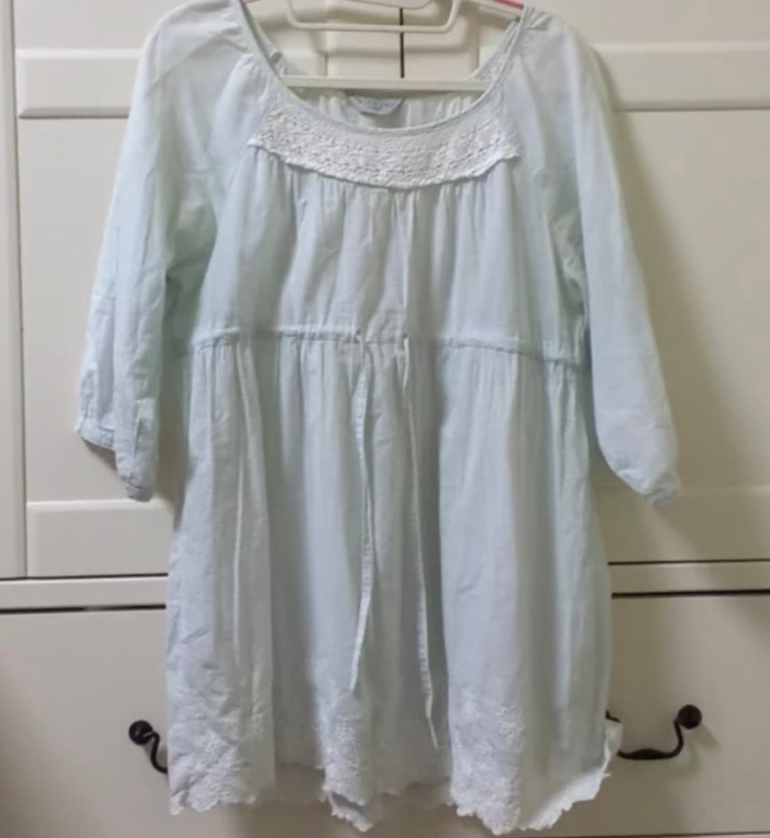 모리걸 대대장 연하늘 블라우스 판매 상품이미지1