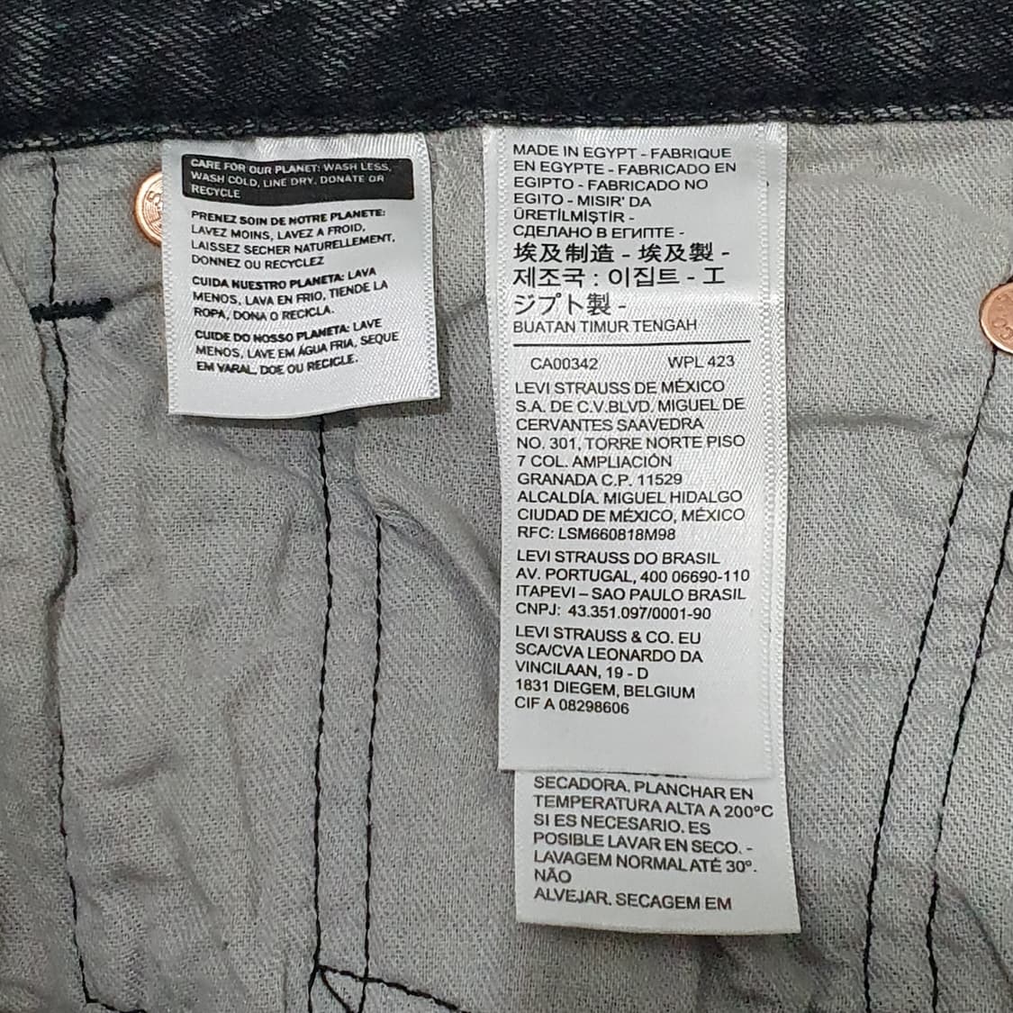 리바이스 501 '93 블랙 워싱진 (34) levis 상품이미지8