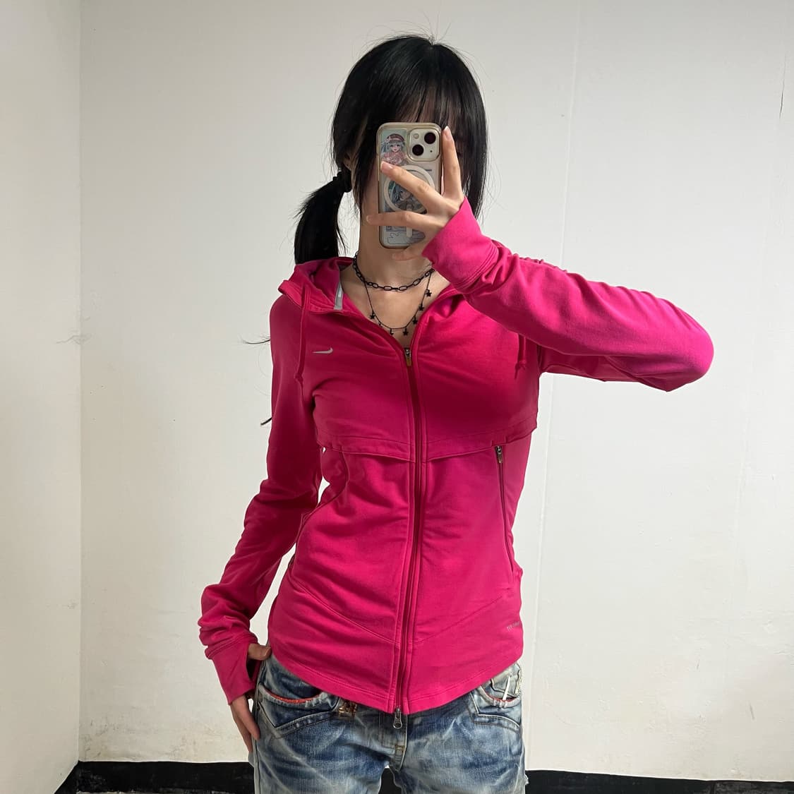 Nike Pink Running Track Jacket 상품이미지1