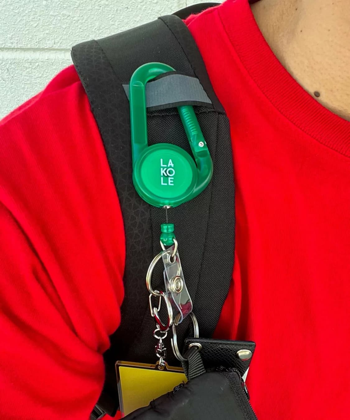 [LAKORE] 와이어 카라비너 키링 그린색 상품이미지1