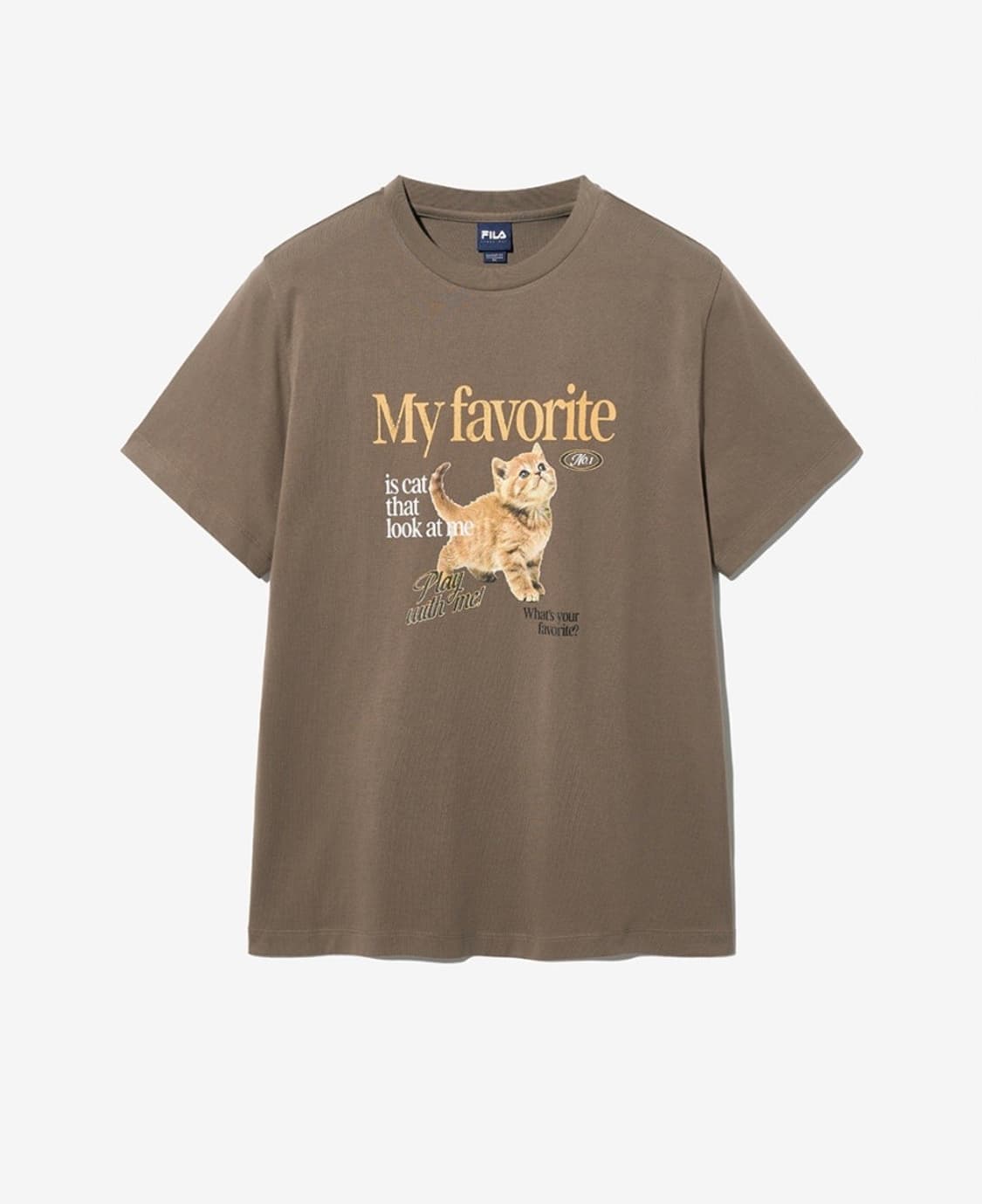 FILA 휠라 고양이 반팔티 한소희 반팔티 상품이미지2