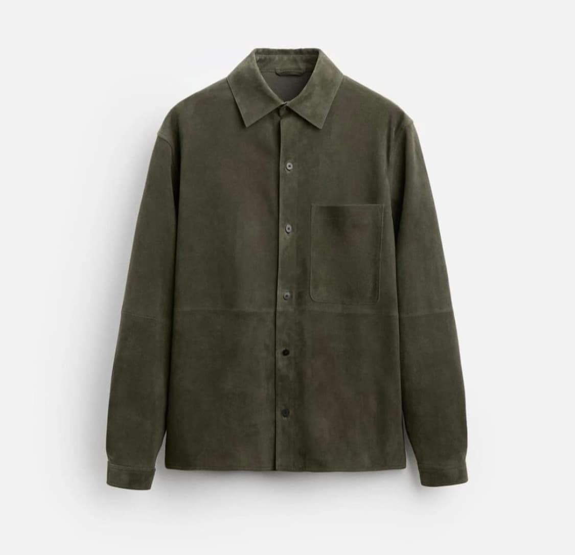 자라 리얼 스웨이드 오버셔츠 L 상품이미지1