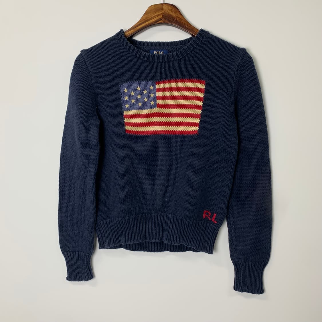 폴로 랄프로렌 성조기 네이비 니트 상품이미지2