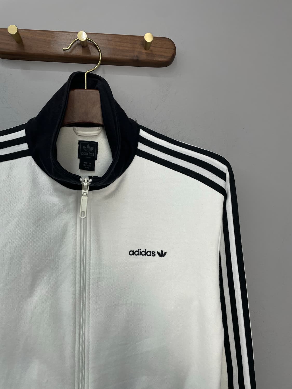 아디다스 오리지널스 베켄바우어 화이트 블랙 트랙탑 져지 H1666 상품이미지3