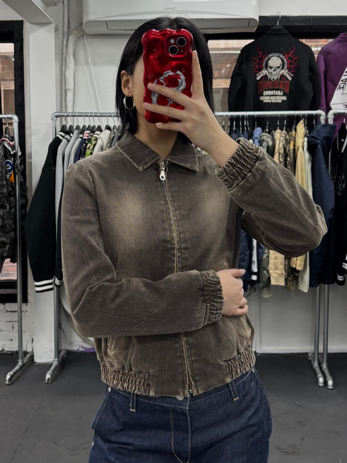 마리떼 프랑소와 저버 90s 브라운 데님 자켓 상품이미지3