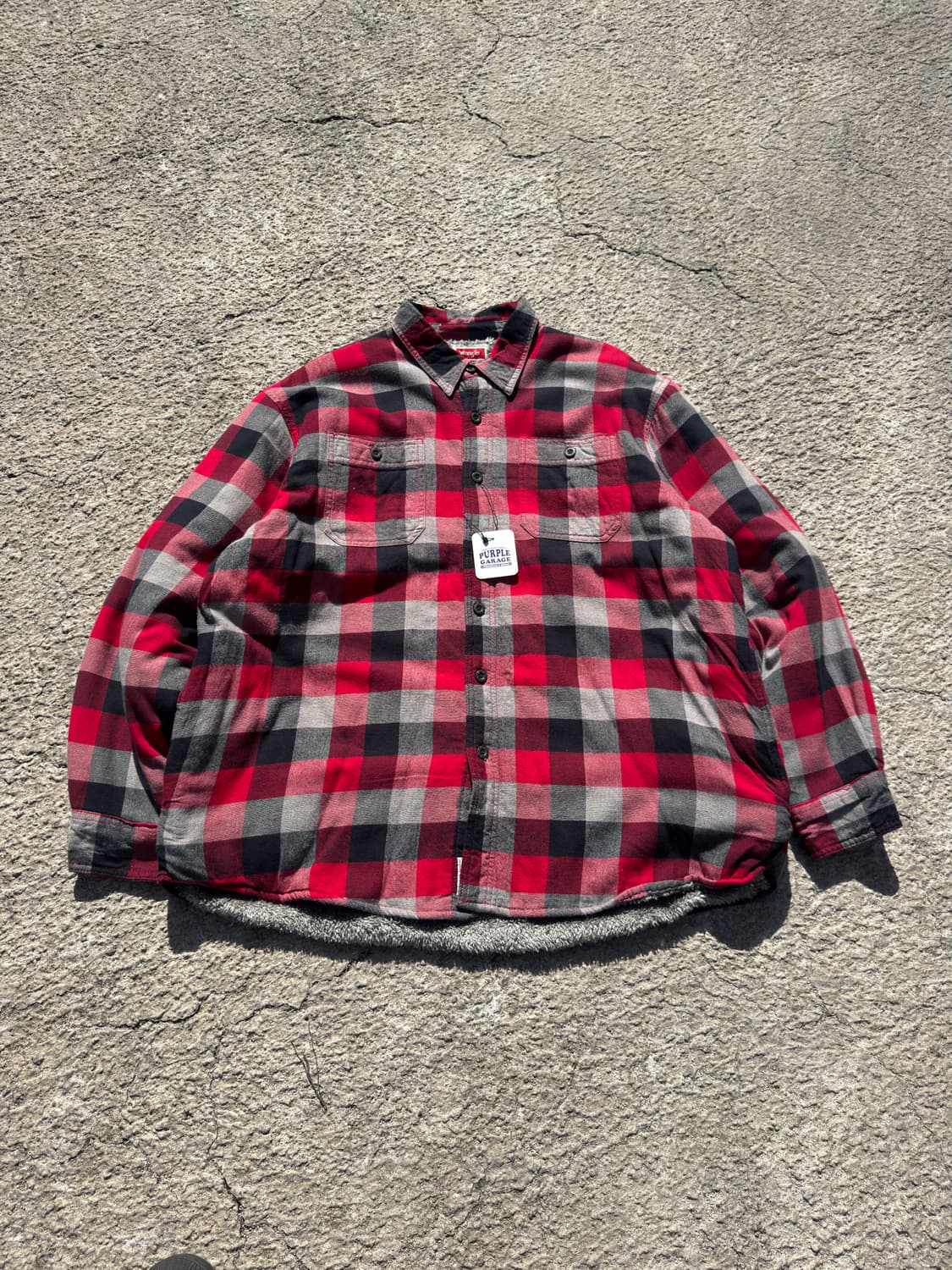 랭글러 플란넬 체크 양털 자켓 B80 상품이미지1