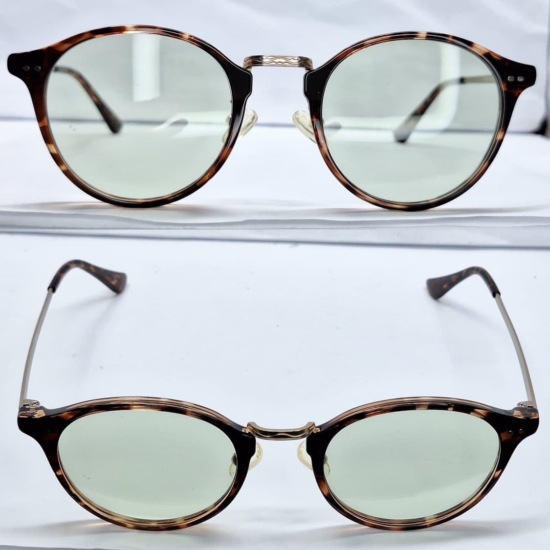 유니클로 361-463717 톨토이즈 레오파드 호피 메탈 콤비 안경테 상품이미지4