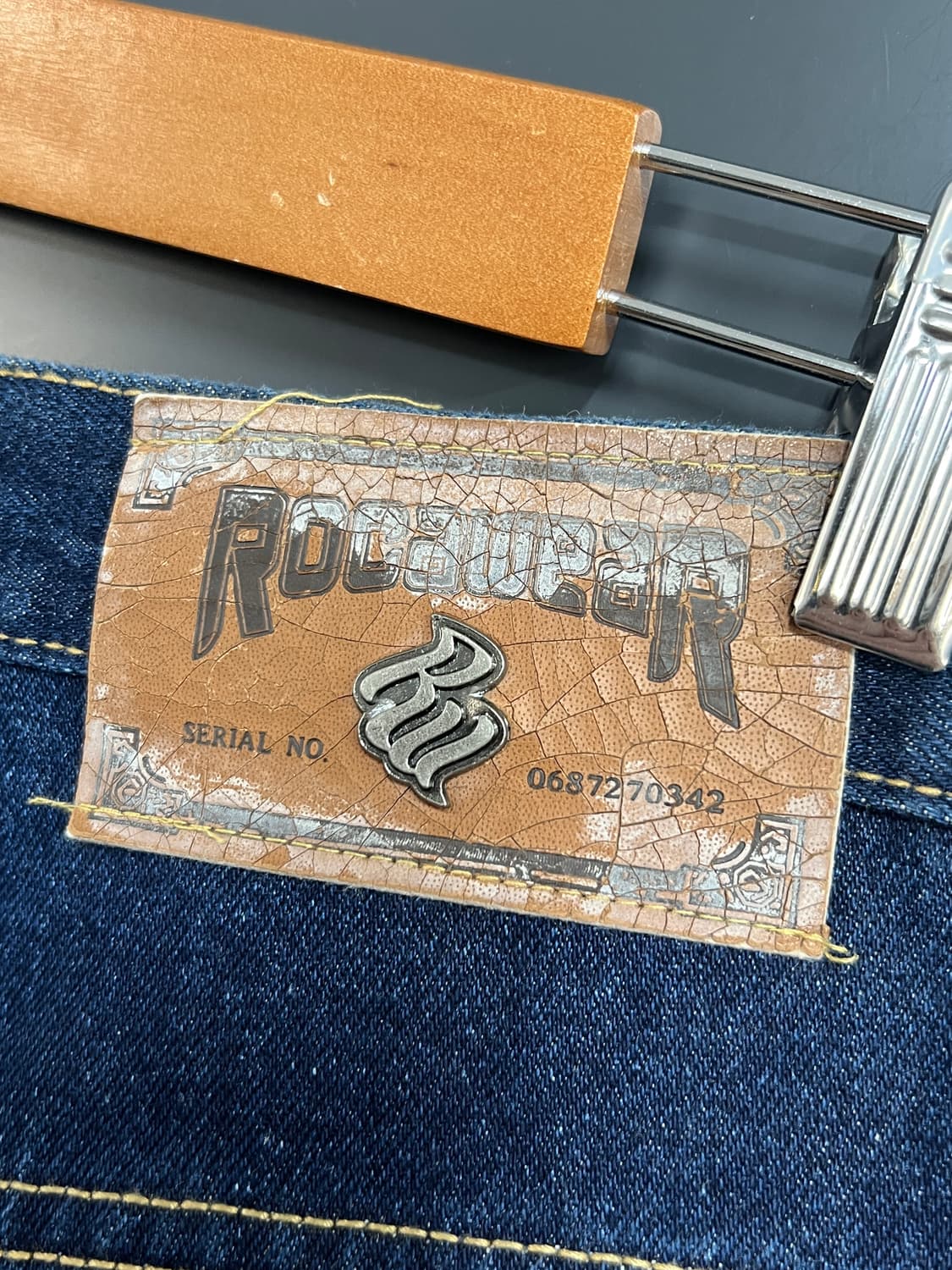 Roca wear 로카웨어 올드스쿨 힙합 인디고 데님 팬츠 상품이미지3