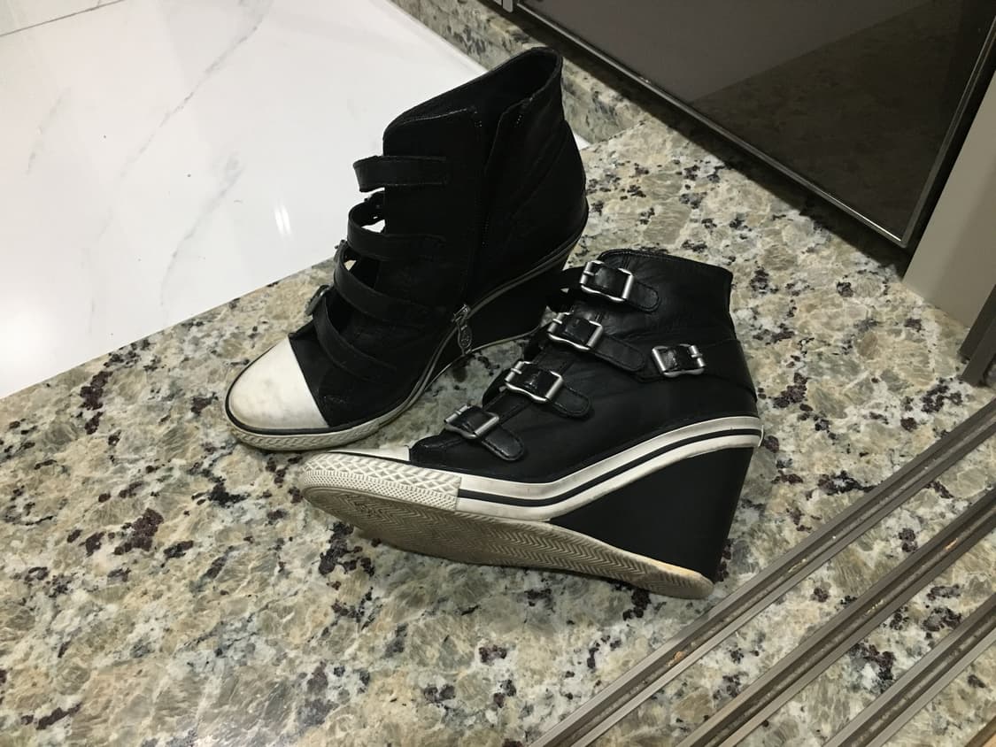 ASH 아쉬 레더 블랙 힐 스니커즈 37 상품이미지1