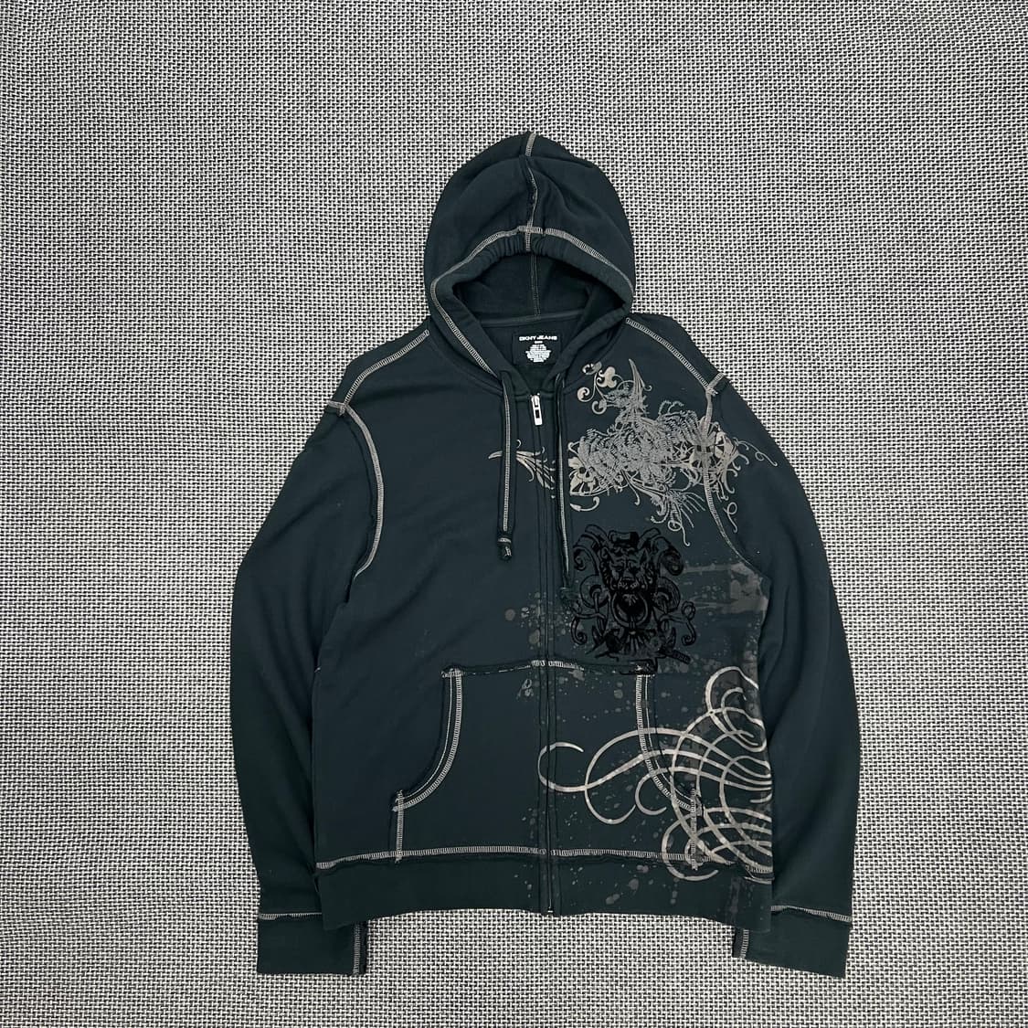 DKNY JEANS 다크그린 후드집업 상품이미지1