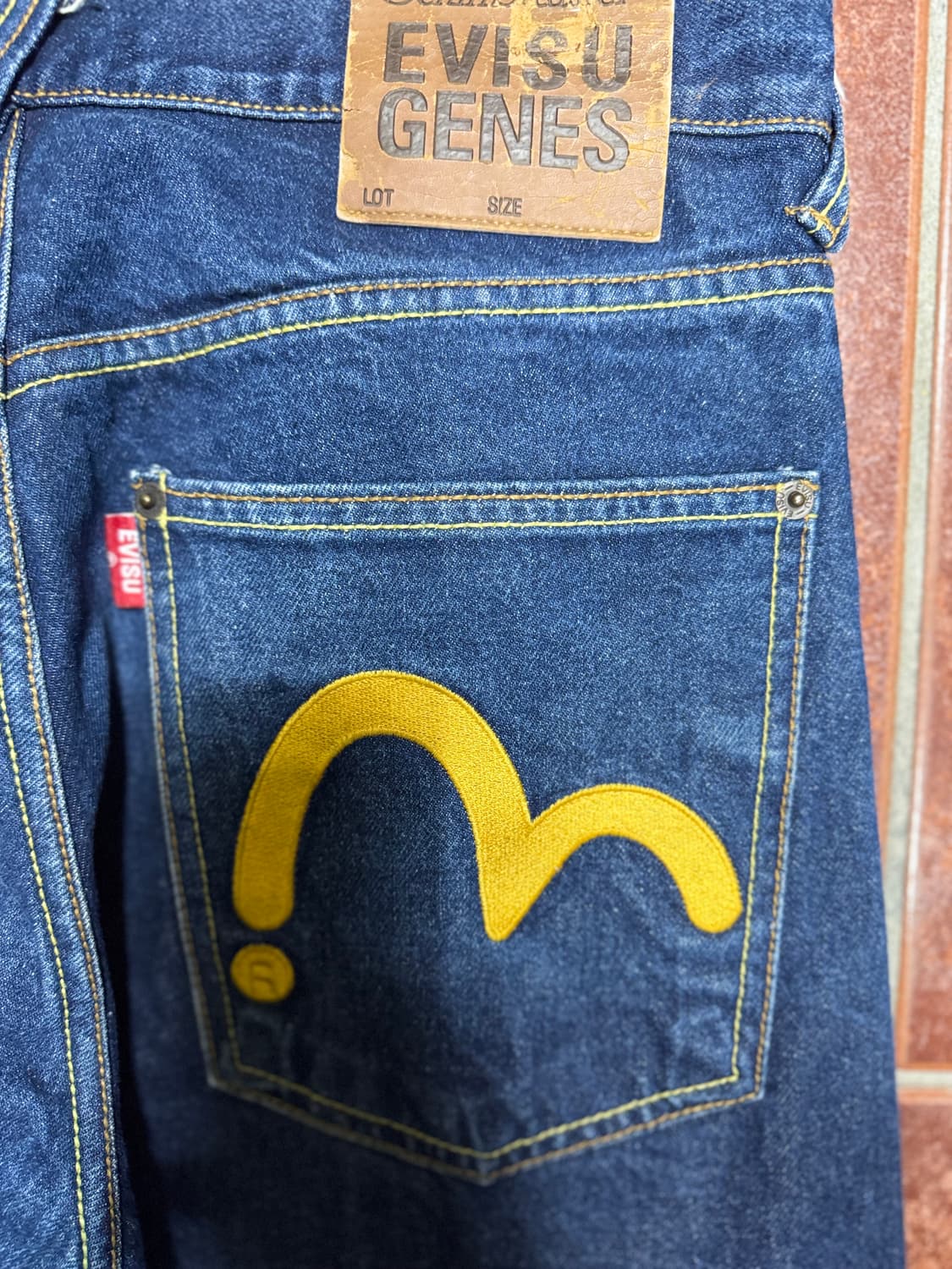 희귀)에비수 포켓 데님팬츠 32 상품이미지5