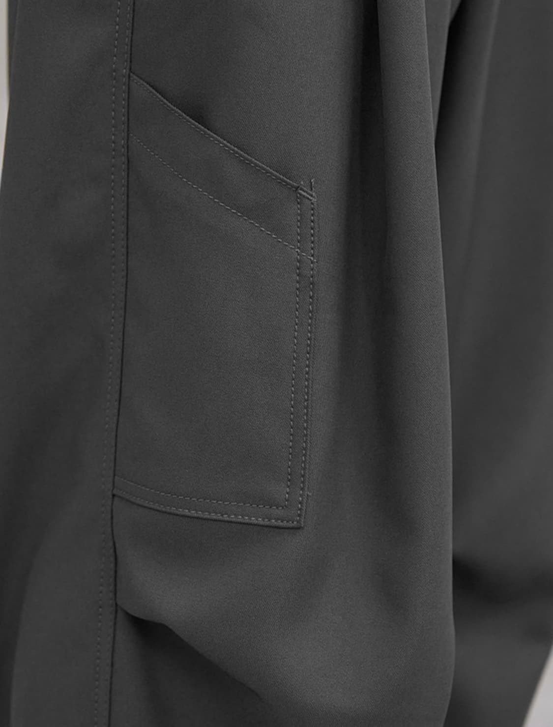 비긴 202 원턱 와이드 베이커 팬츠 [올리브/1] 상품이미지6