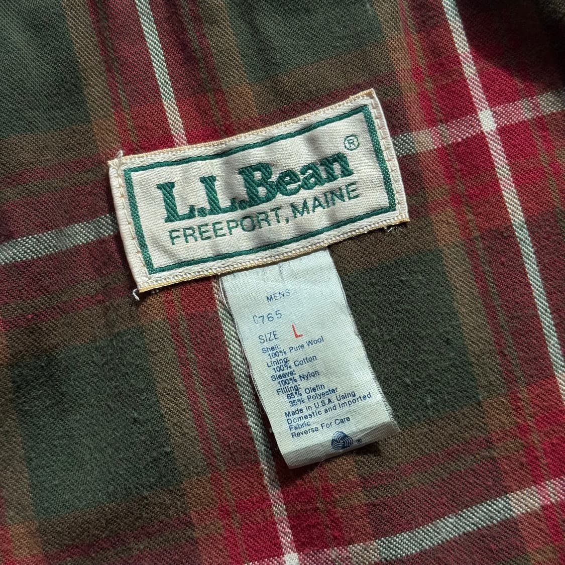 80s Made in USA 엘엘빈 울 자켓 상품이미지8