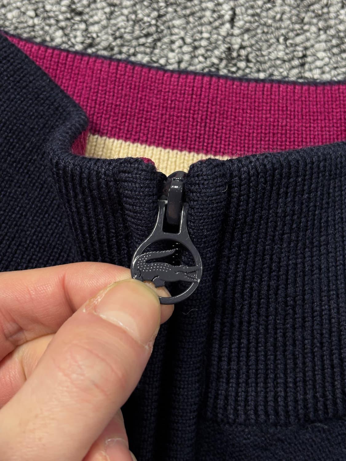 라코스테 풀 집업 니트 상품이미지5