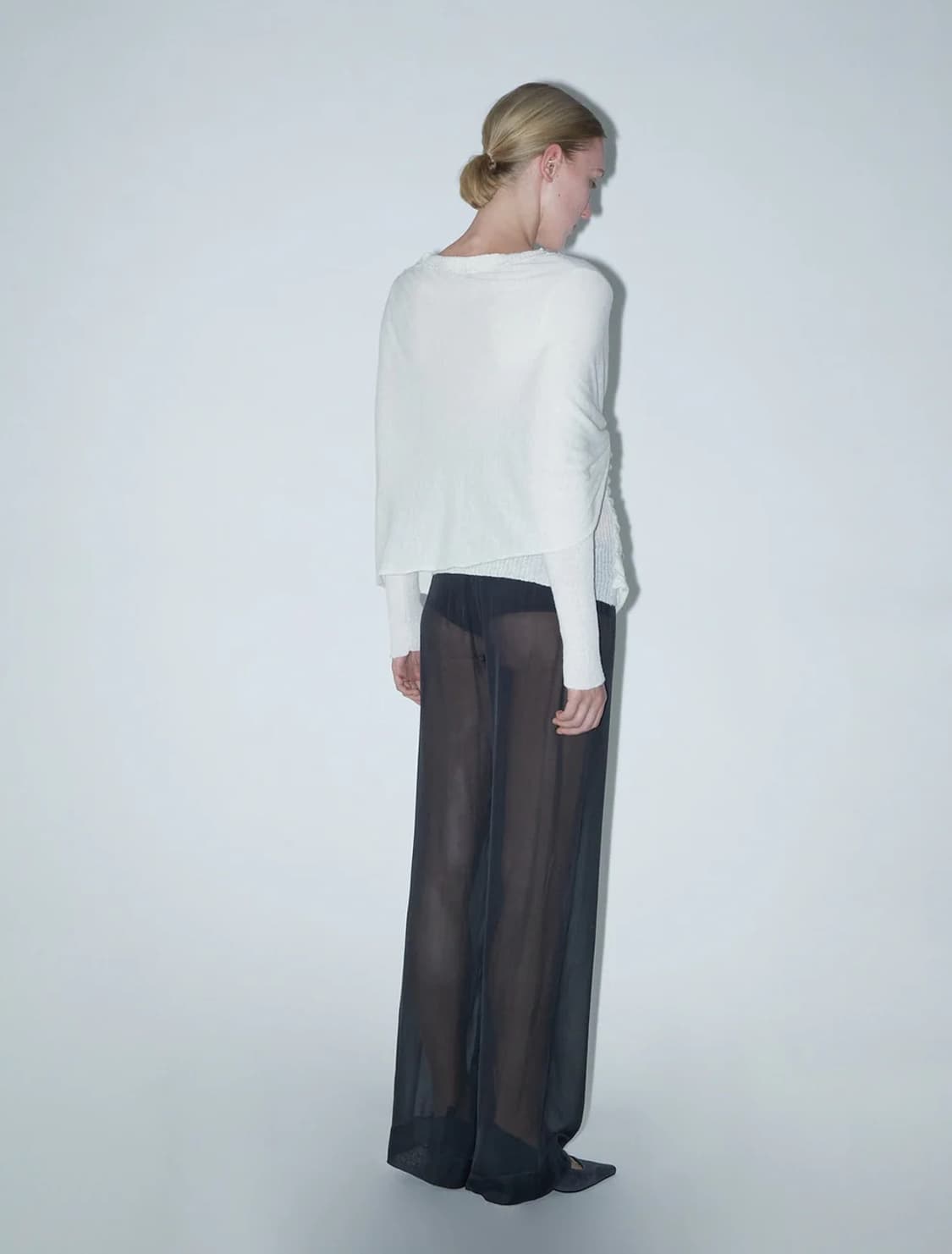 [S,M]팔로마울 Elio 크로스오버 니트/화이트 상품이미지4