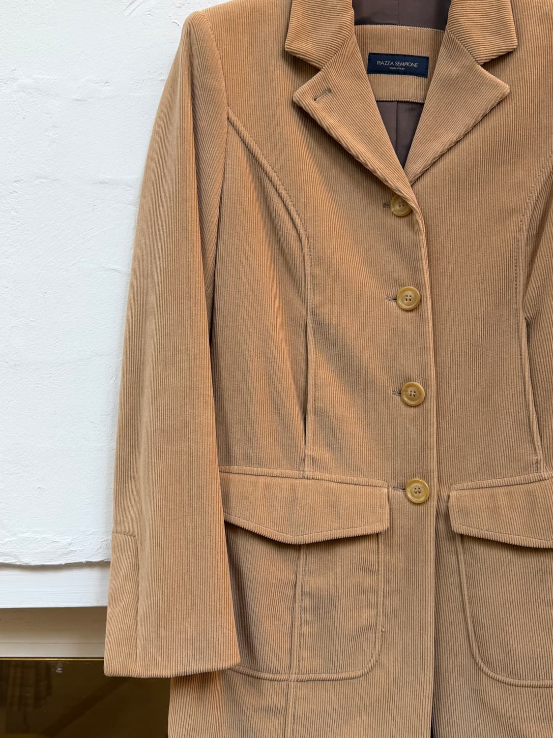 Piazza Sempione 베이지 코듀로이 코트 38 상품이미지3