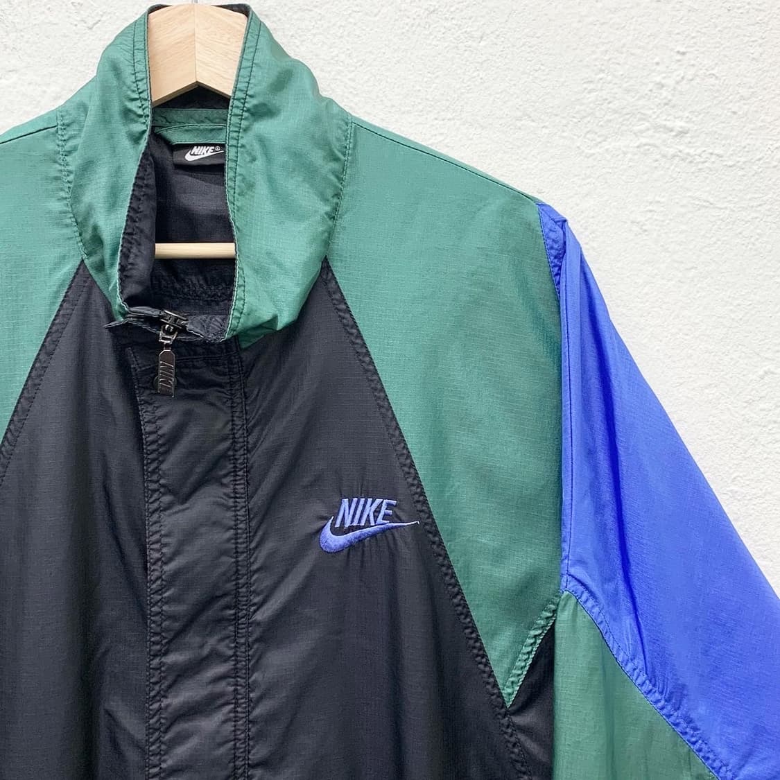 나이키 블루그린 배색 윈드브레이커 상품이미지5