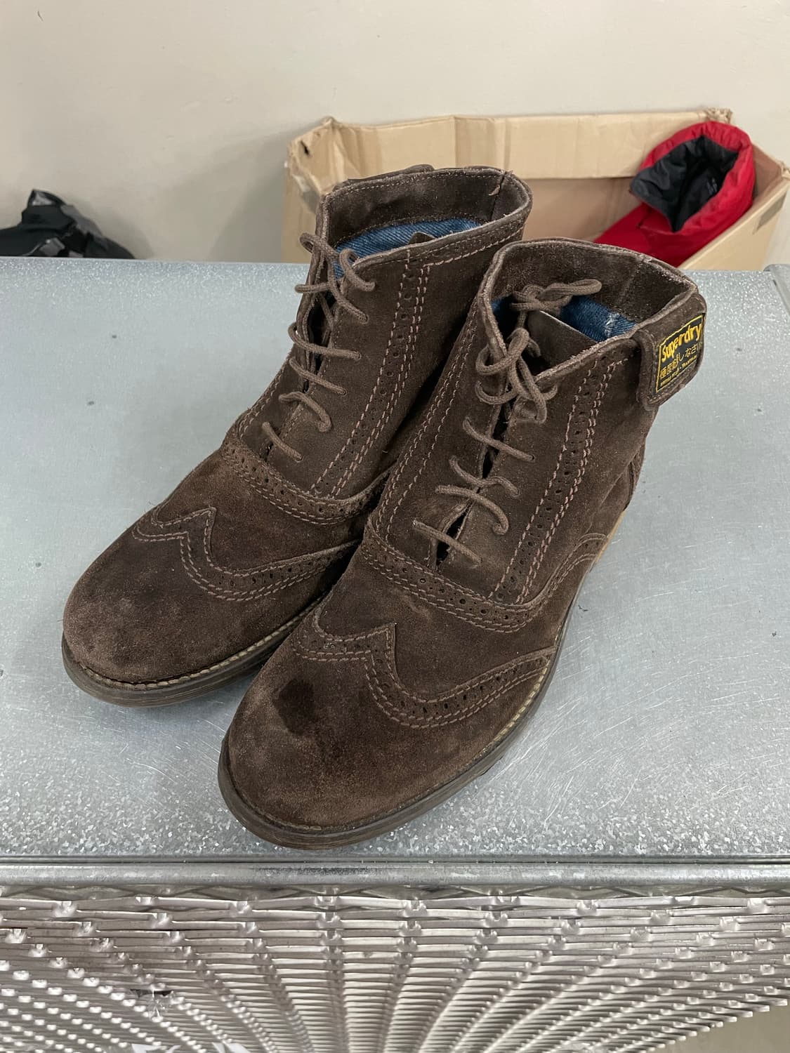 슈퍼드라이 스웨이드 부츠 43 상품이미지2