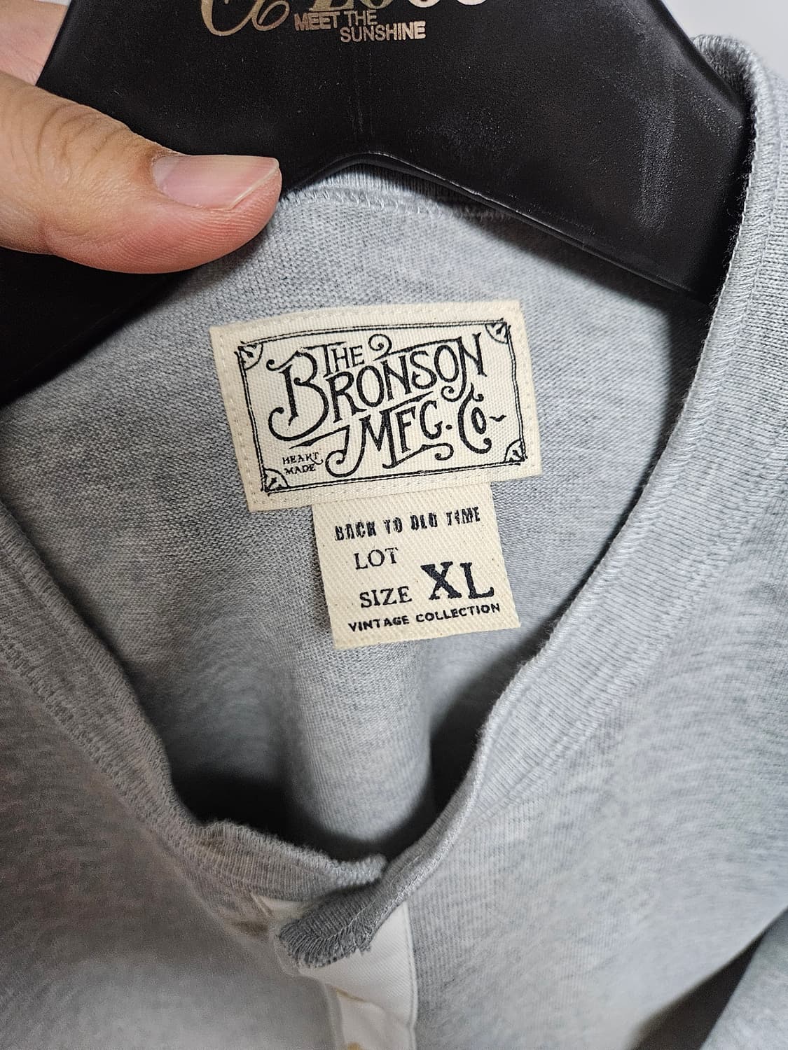 브론슨 헨리넥 XL 네이비, 그레이 판매합니다. 상품이미지3