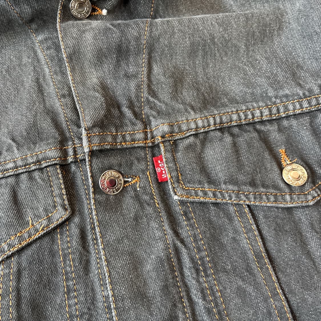 리바이스 정품 흑청 데님 자켓 상품이미지6