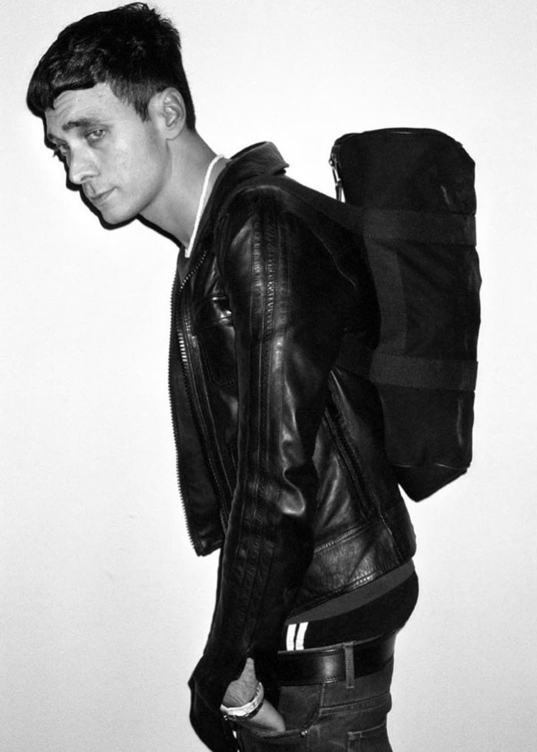 요지야마모토 레더 더플백 상품이미지8