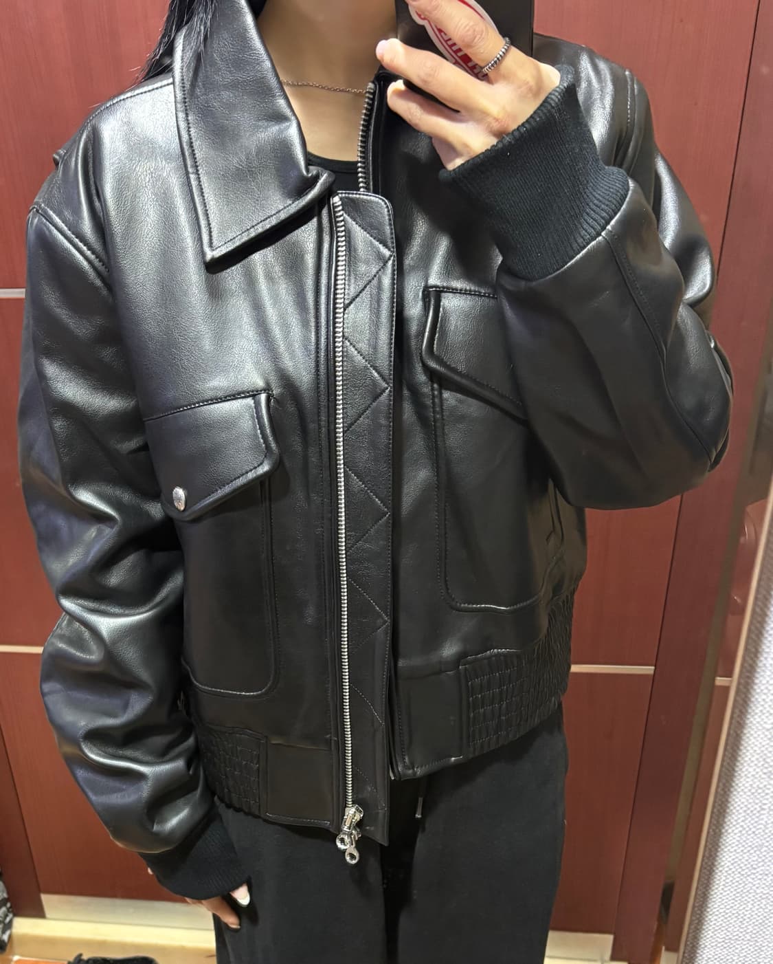 디젤 가죽 블루종 자켓(택없는 새상품) 상품이미지7