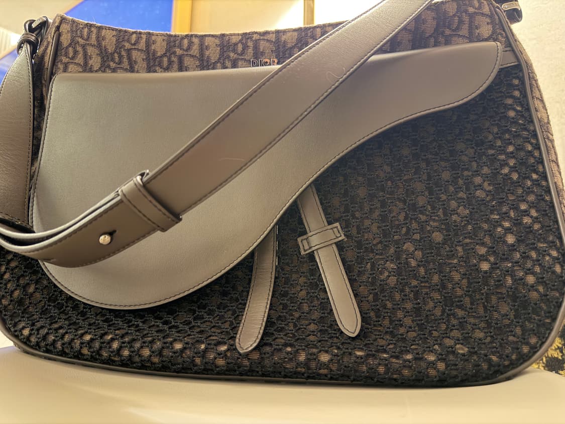 디올 오블리크 새들백 다크브라운  상품이미지3