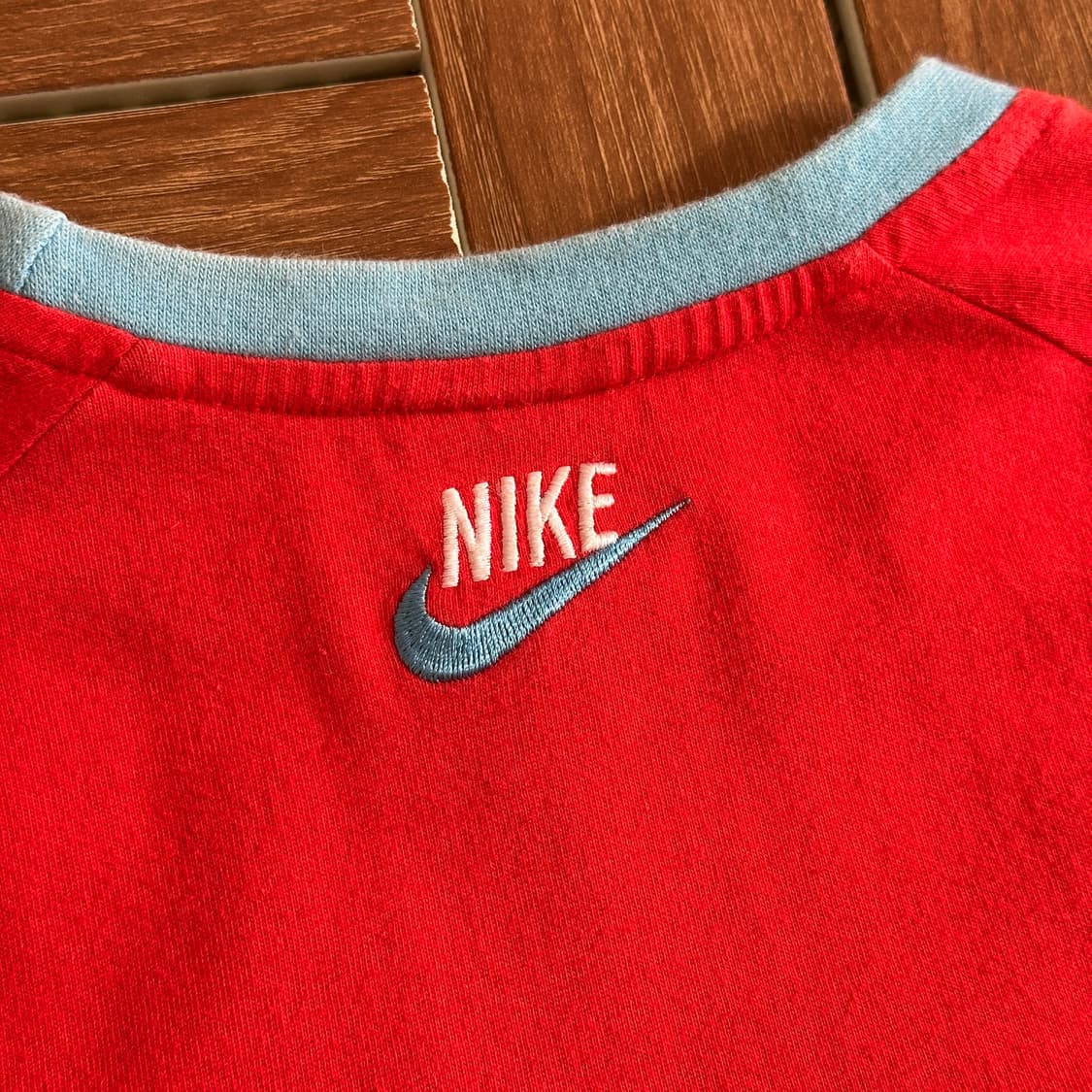 00’s Nike retro striped cotton 1/2 tee 상품이미지5