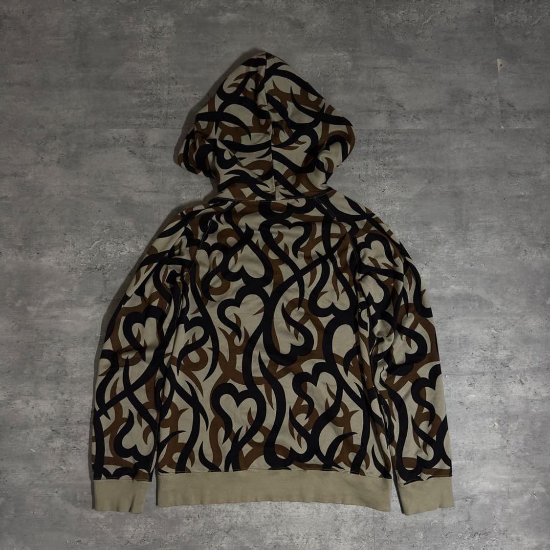 04AW 넘버나인 기브기 하트 트라이벌 후드 상품이미지3