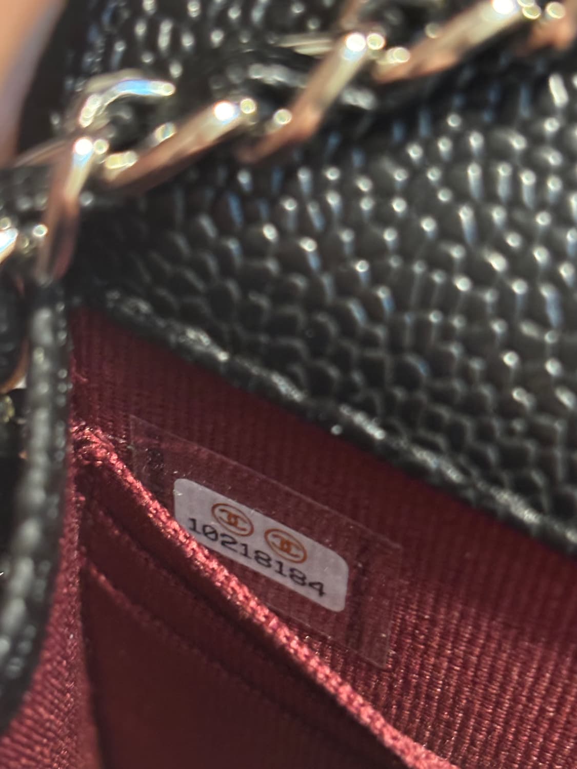 샤넬 클래식 캐비어 WOC 은장체인 (새상품) 상품이미지5