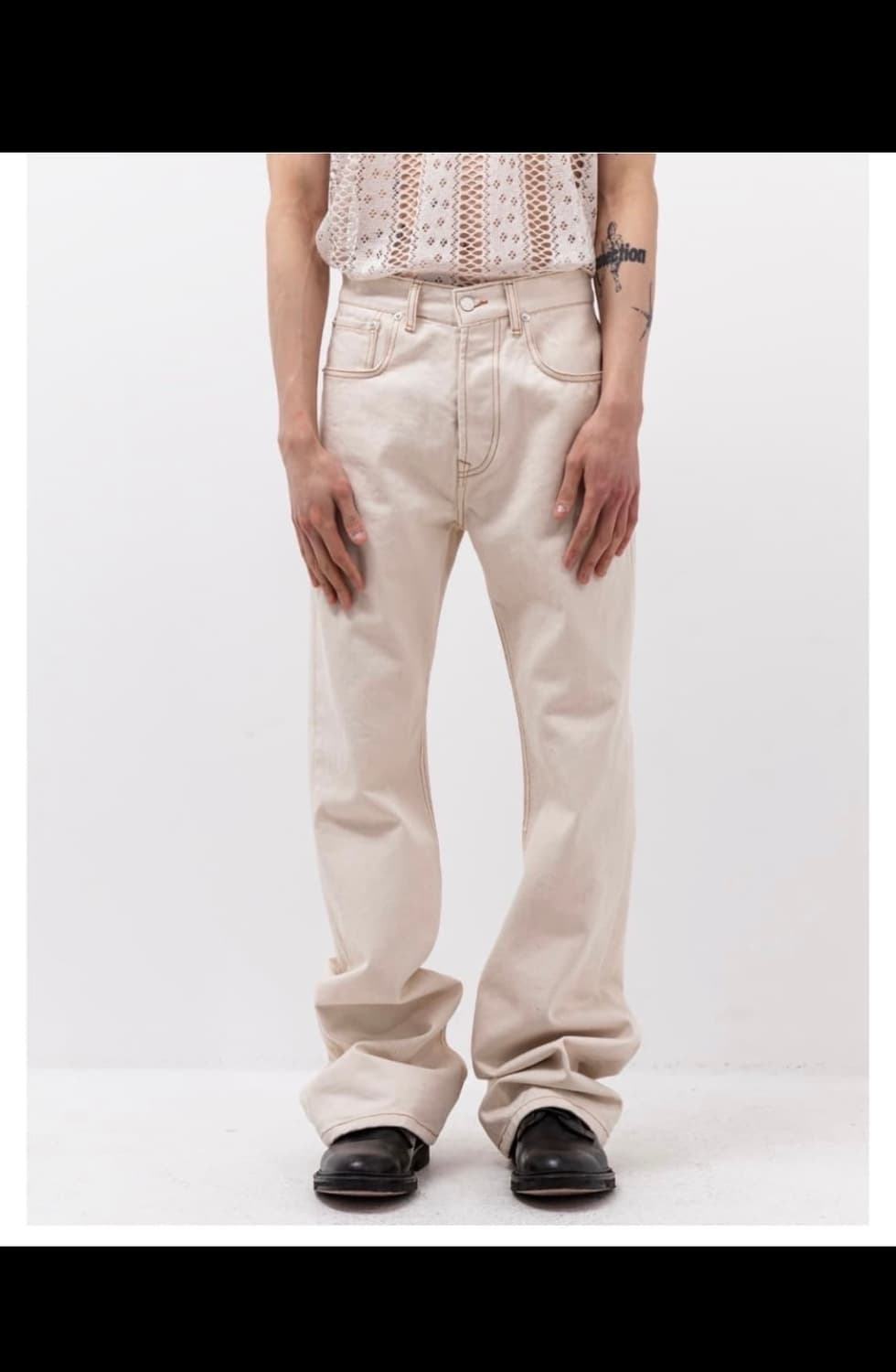 커먼스웨덴 부츠컷팬츠32 백아이보리 상품이미지1