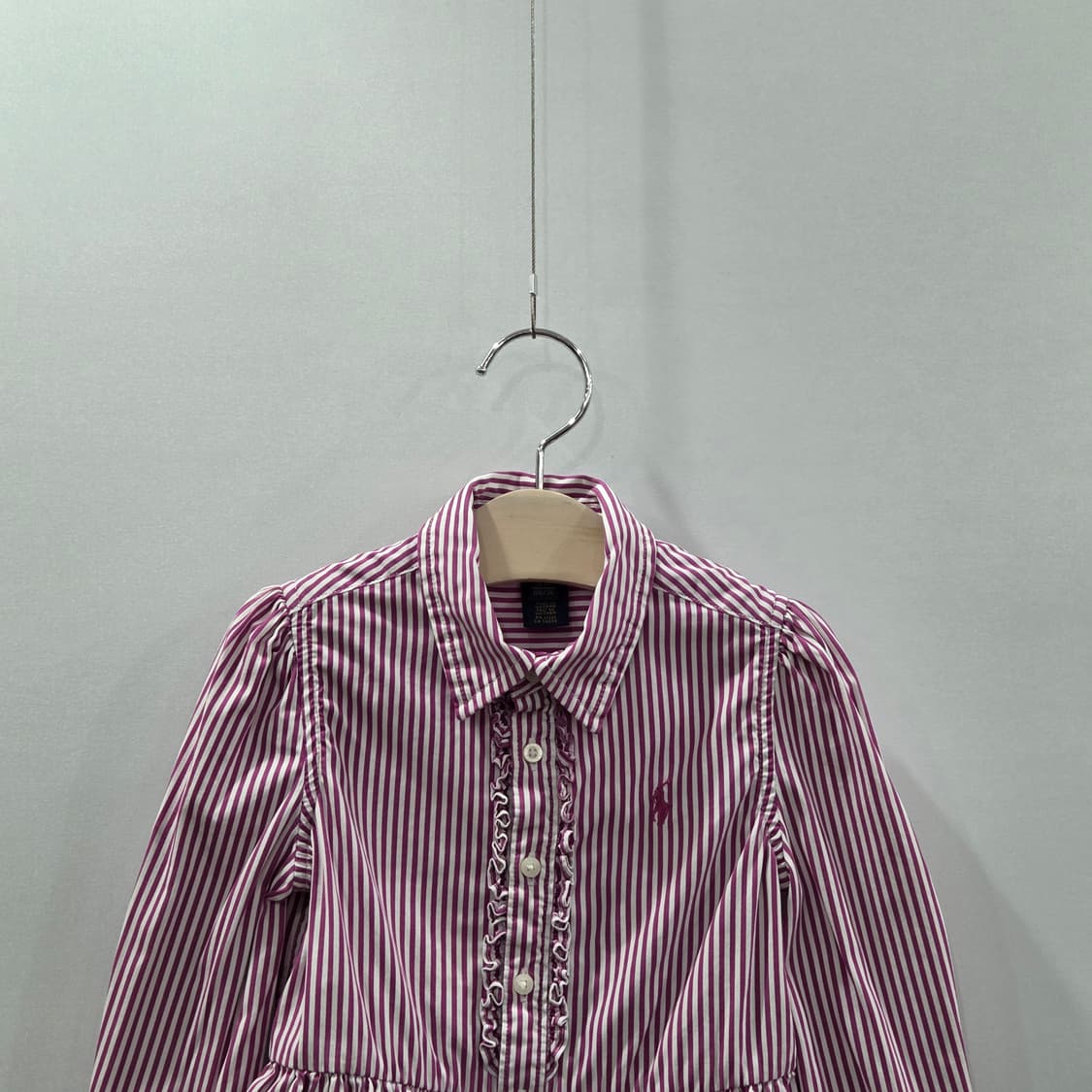 폴로랄프로렌 여아 스트라이프 셔츠 원피스 3T 상품이미지2