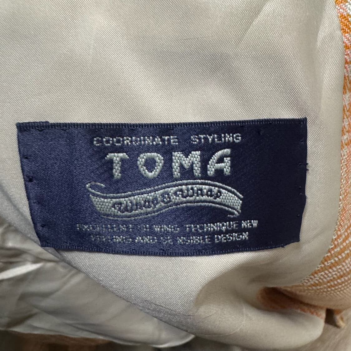 TOMA 남성 체크 정장 자켓 LL  상품이미지4