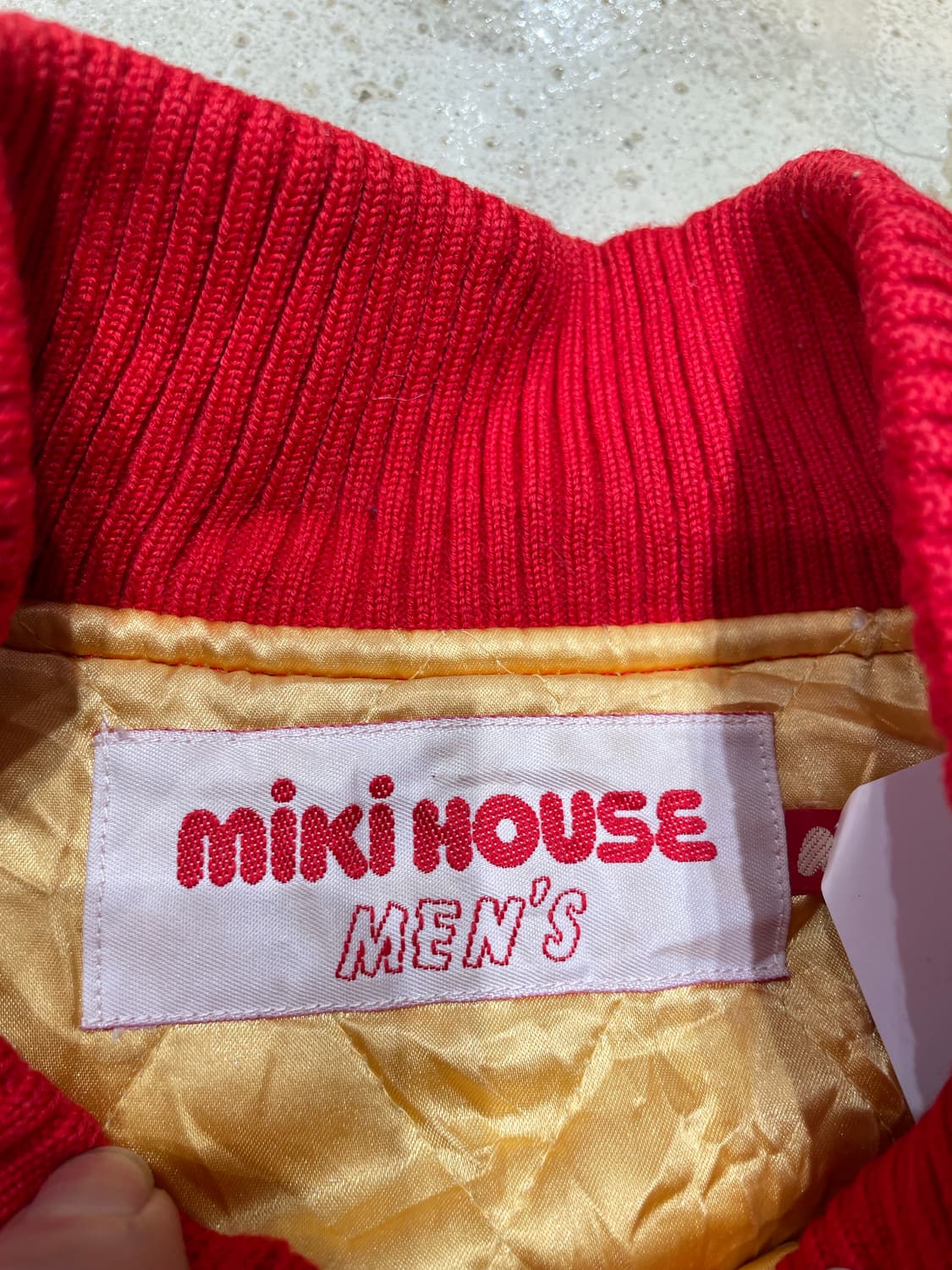 미키하우스 빅로고 울 레드바시티 자켓  상품이미지7