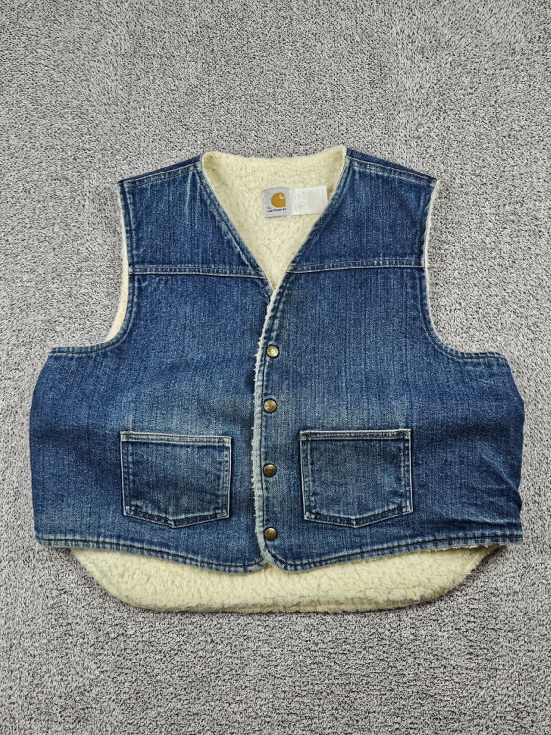 USA 칼하트 8SV 데님 쉐르파 워크 베스트 ( XL ) / 10355 상품이미지1