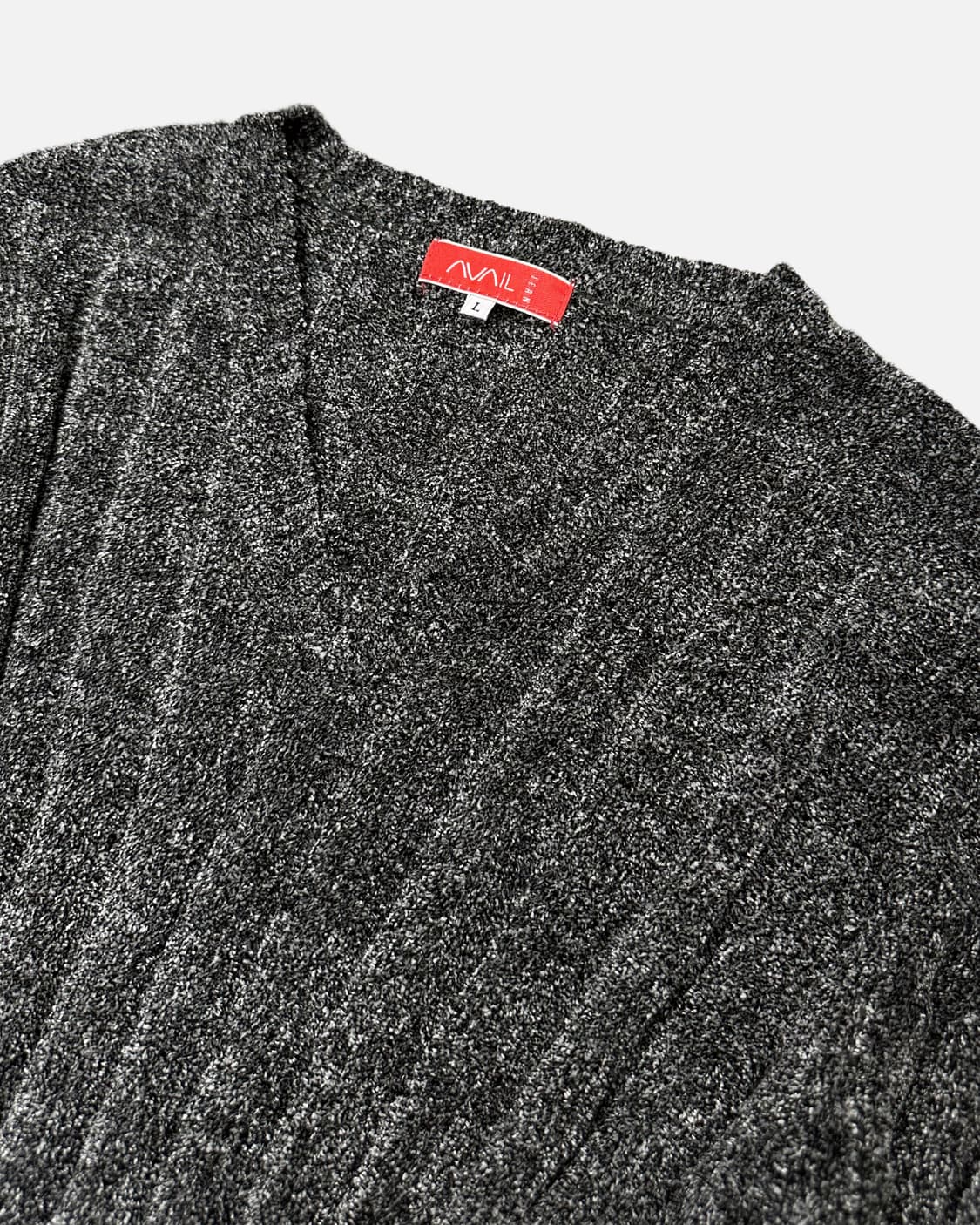 AVAIL JEAN ribbed v-neck brushed knit 상품이미지2